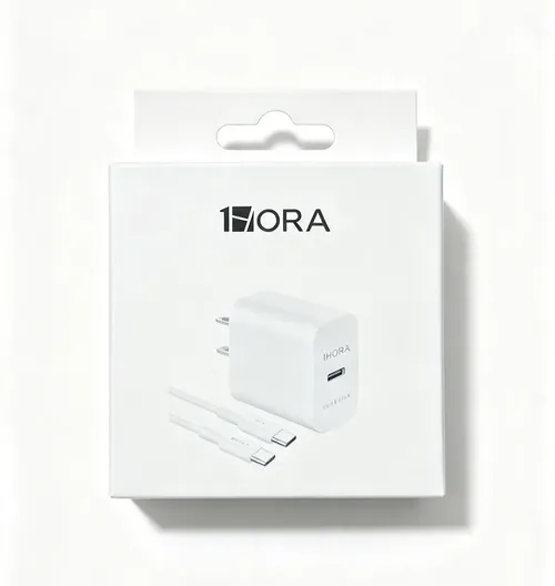 Cargador de Pared 1HORA con Cable Tipo C — Carga Rápida