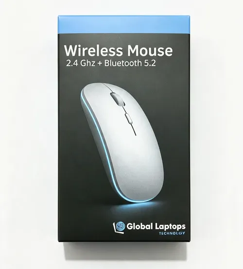 Mouse Inalámbrico Global Laptops — Doble Conexión 2.4GHz + Bluetooth 5.2