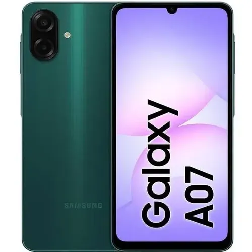 📱 SAMSUNG A07   Versión: 4 GB RAM + 128 GB Almacenamiento | Color: Verde